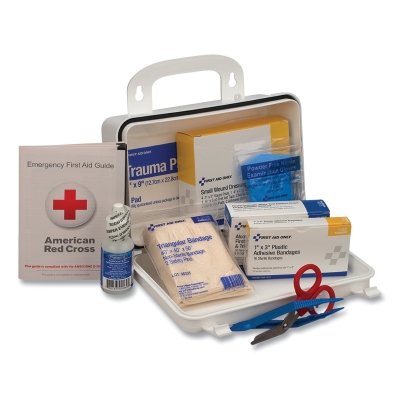 10 PERSON PLASTIC FIRST-AID KIT W/EYEWAS